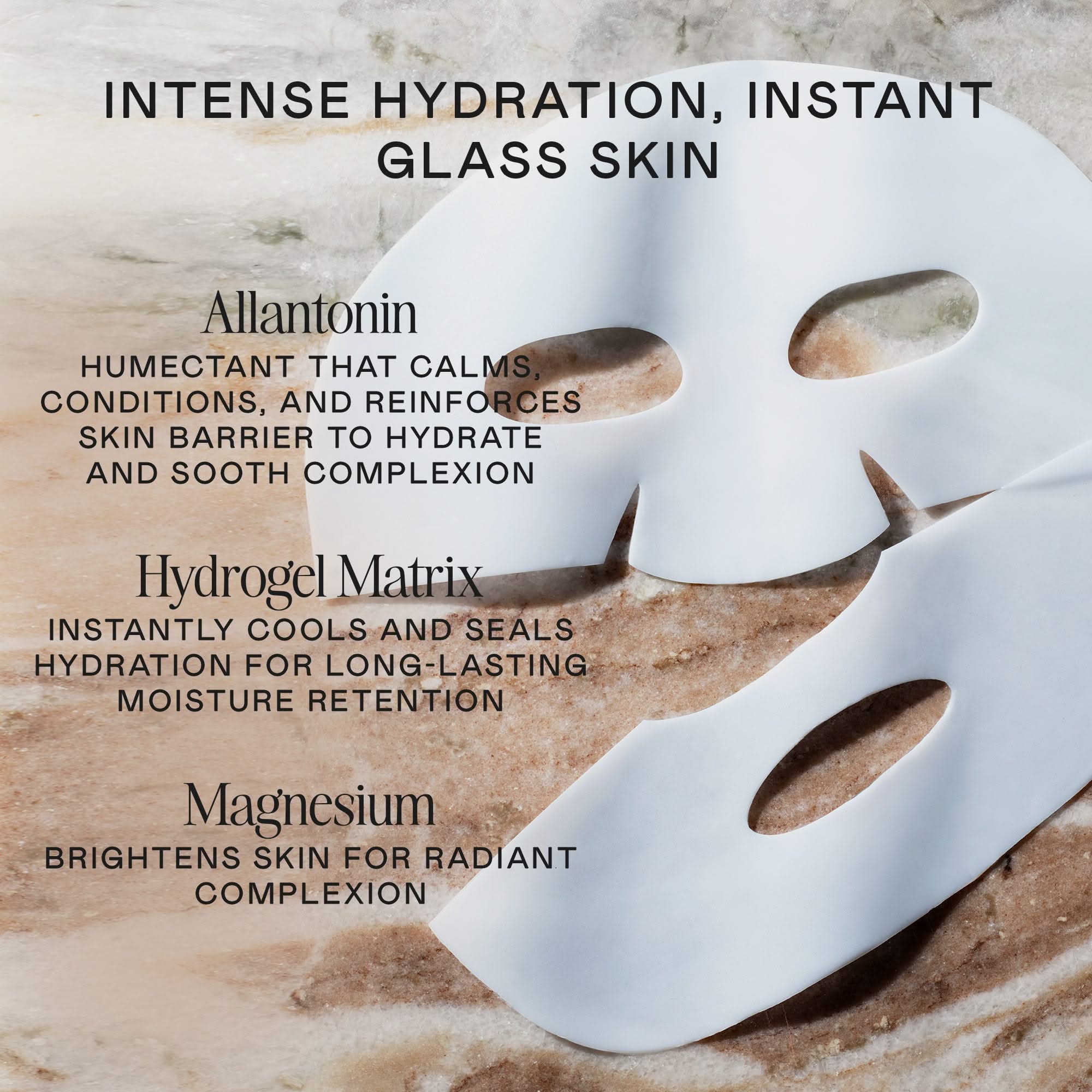 IonPlex® Hydra-Gel Power Mask - Glass Skin Korean Sheet Mask 5-Pack