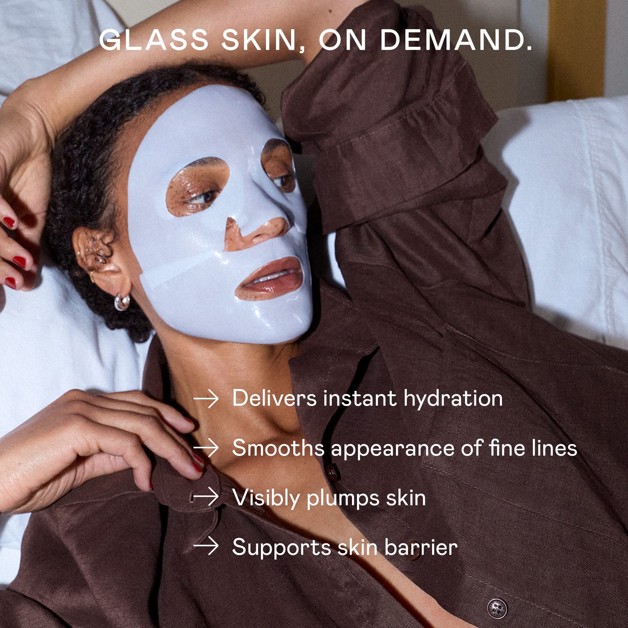 IonPlex® Hydra-Gel Power Mask - Glass Skin Korean Sheet Mask 5-Pack